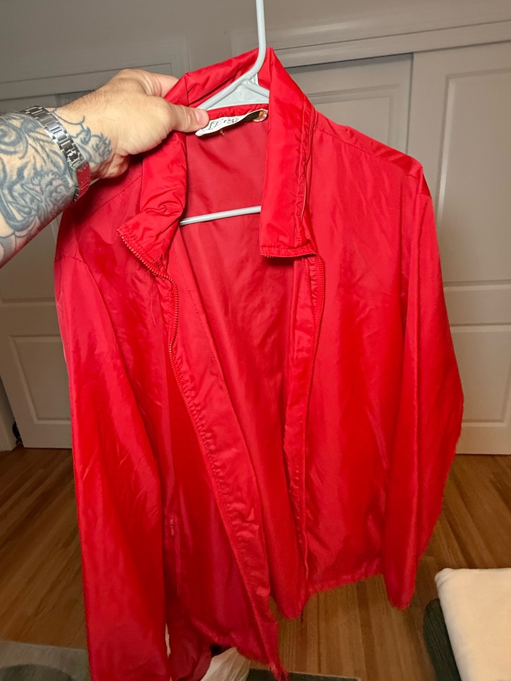 Vintage L.L. Bean Red Lightweight Windbreaker Jacket